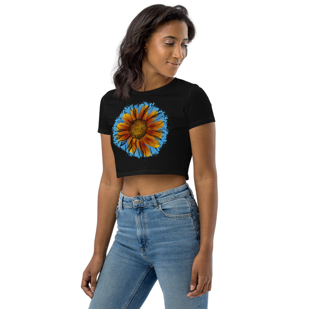 Brushed Sunflower Crop Top