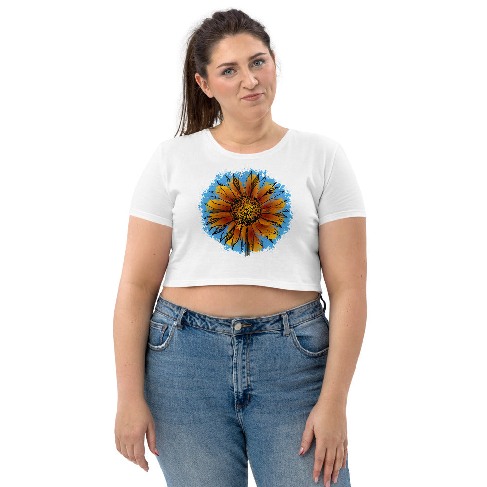 Brushed Sunflower Crop Top