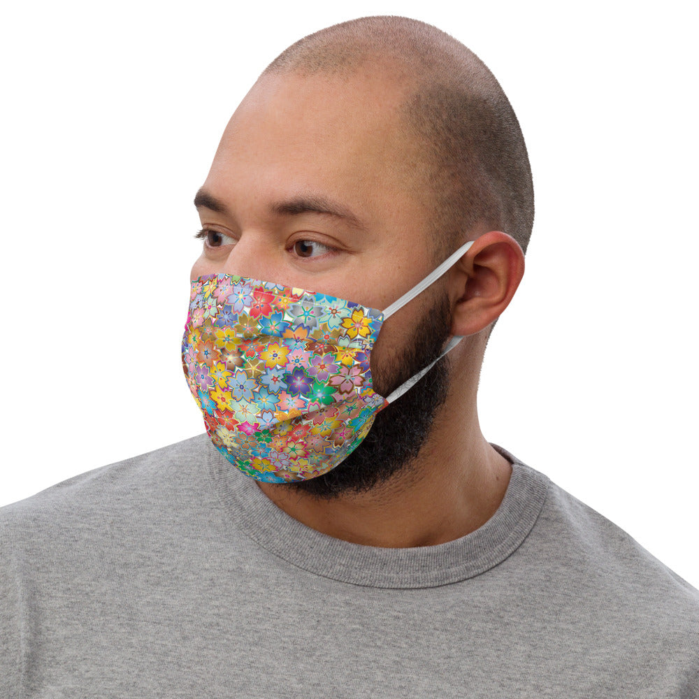 Floral Mosaic ~ Premium face mask