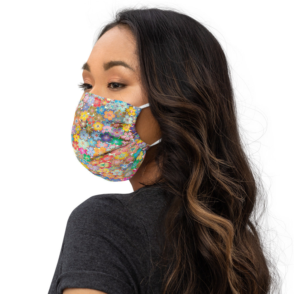 Floral Mosaic ~ Premium face mask