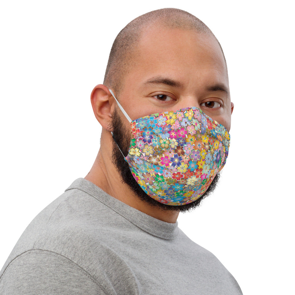 Floral Mosaic ~ Premium face mask