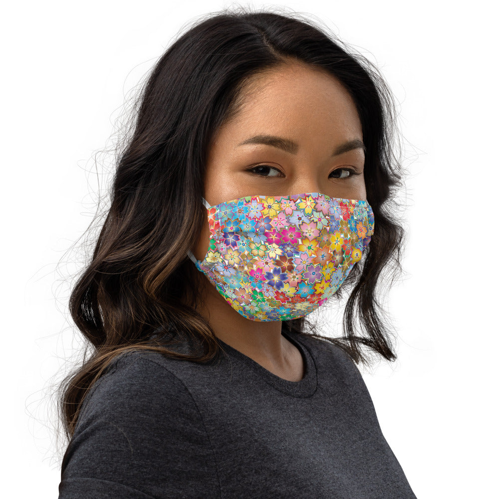 Floral Mosaic ~ Premium face mask