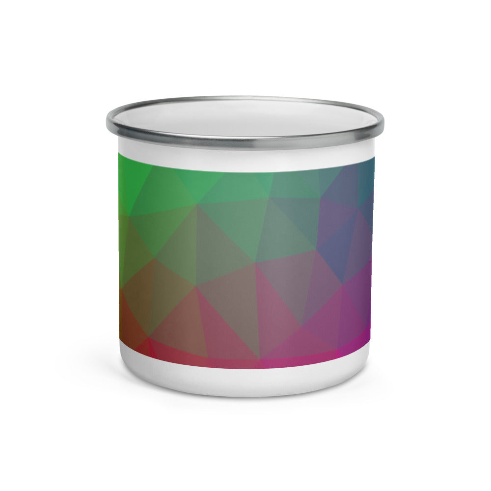 Colorful Geometric Enamel Mug