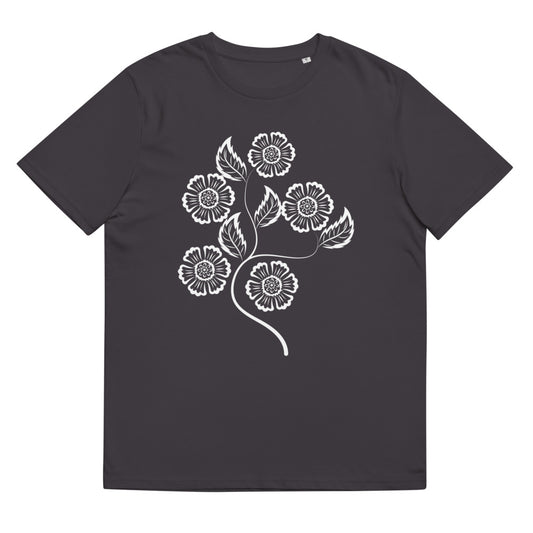 White Flowers Tee – Wild & Organic Botanical Shirt