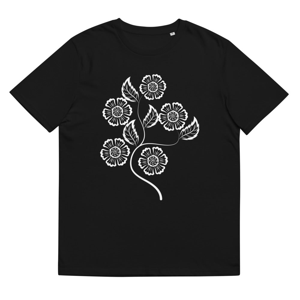 White Flowers Tee – Wild & Organic Botanical Shirt