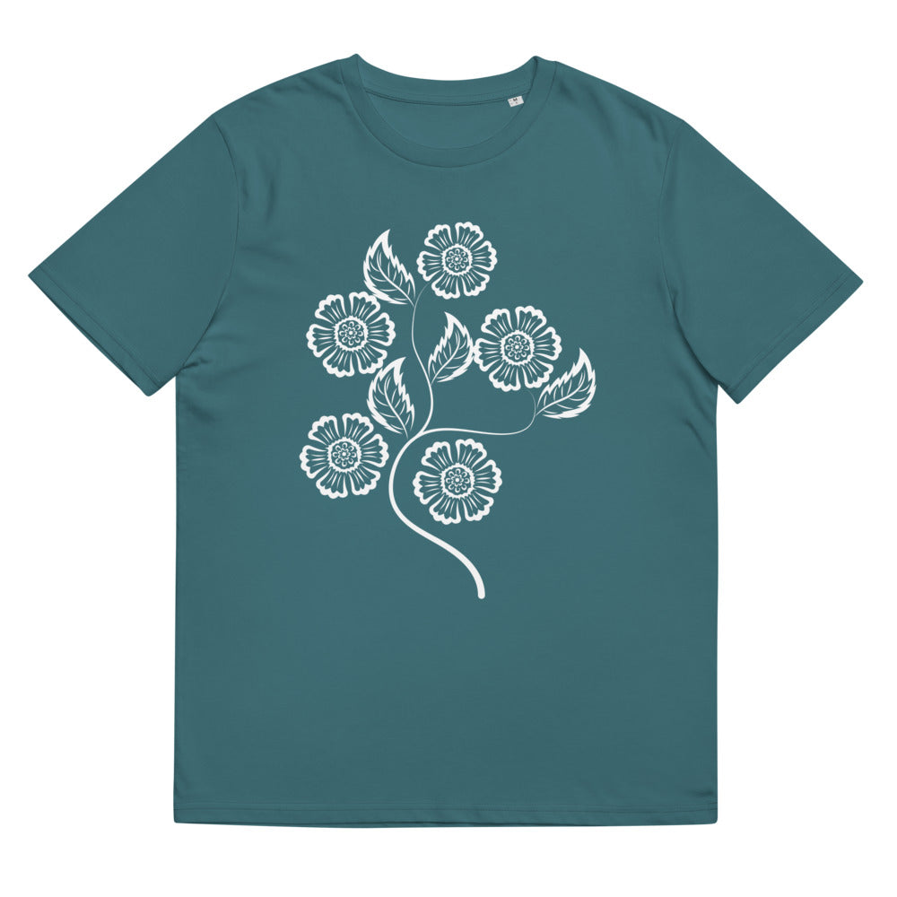 White Flowers Tee – Wild & Organic Botanical Shirt